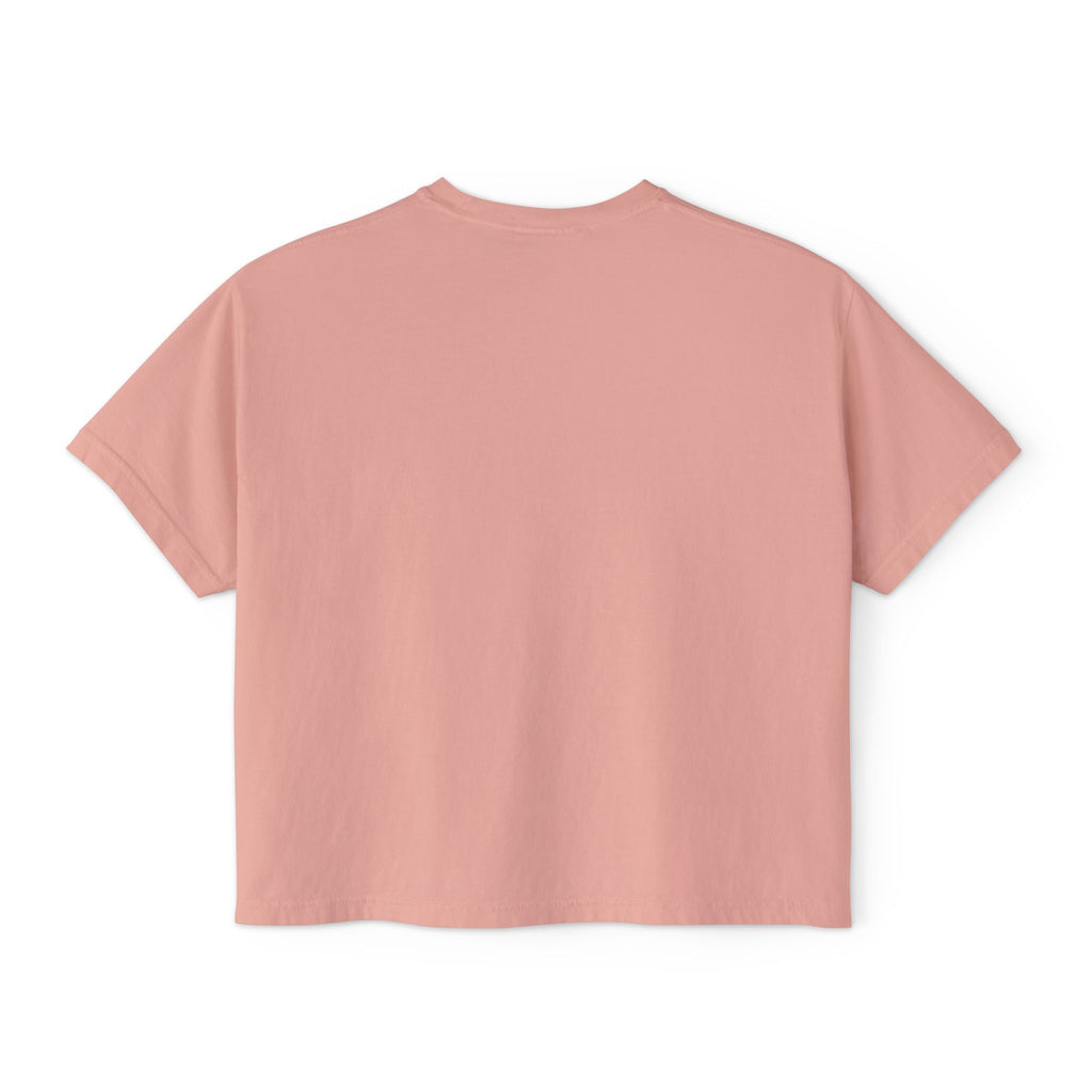Dog Mom Club Boxy Tee — Cute Golden Retriever Graphic T-Shirt for Women