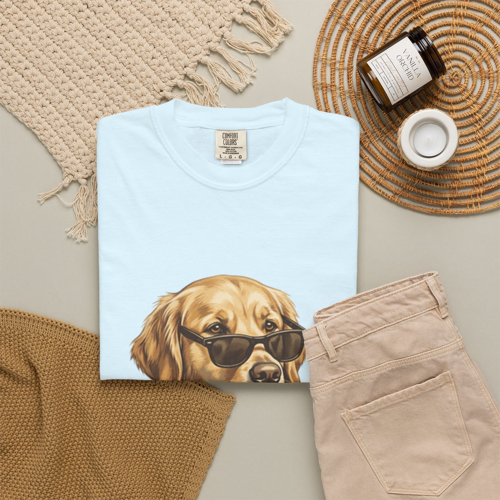 Bruh Sunglasses Golden Retriever T-Shirt