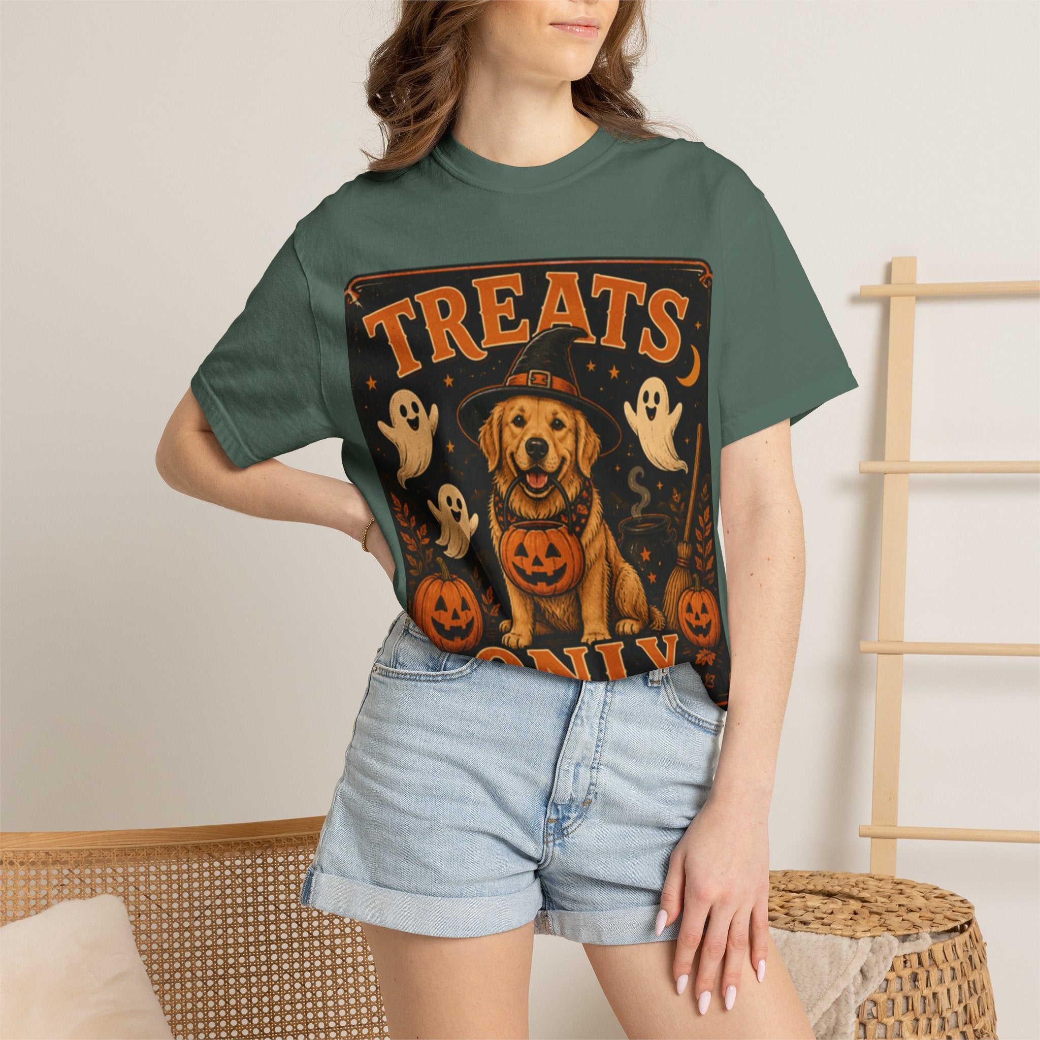 Halloween 'Treats Only' Dog T-Shirt