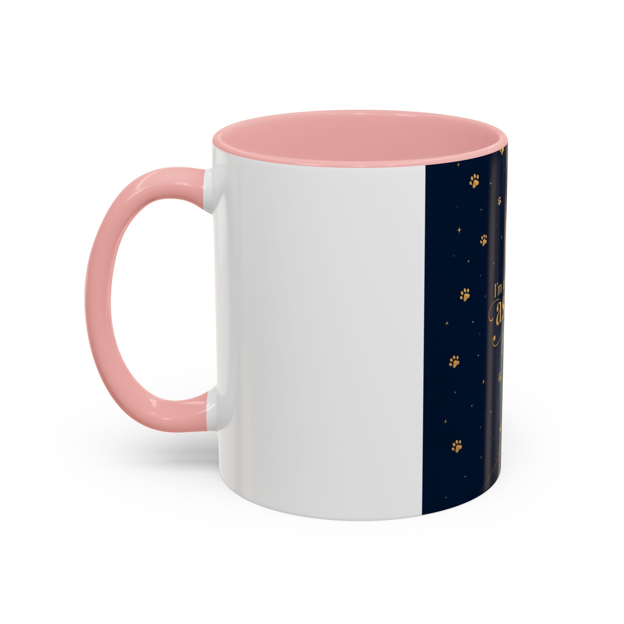 Accent Coffee Mug — “I’m an Astronaut, You’re the Moon” Dog Moonlight Design