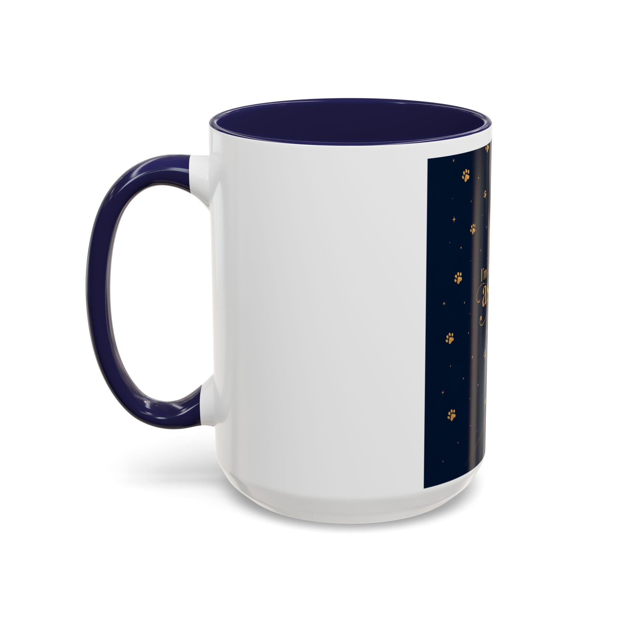 Accent Coffee Mug — “I’m an Astronaut, You’re the Moon” Dog Moonlight Design