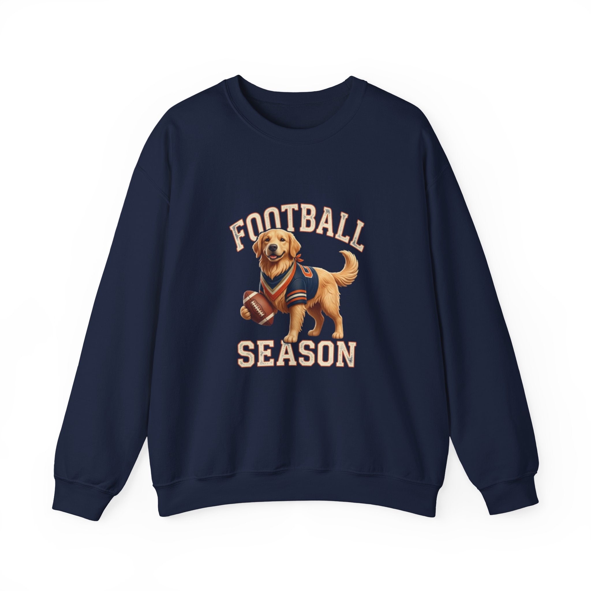 Football Season Sweatshirt — Cute Golden Retriever Dog Jersey Crewneck