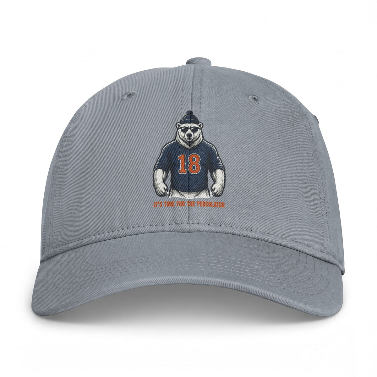 Bear Baseball Dad Cap — '18' Coastal Washed Baseball Hat