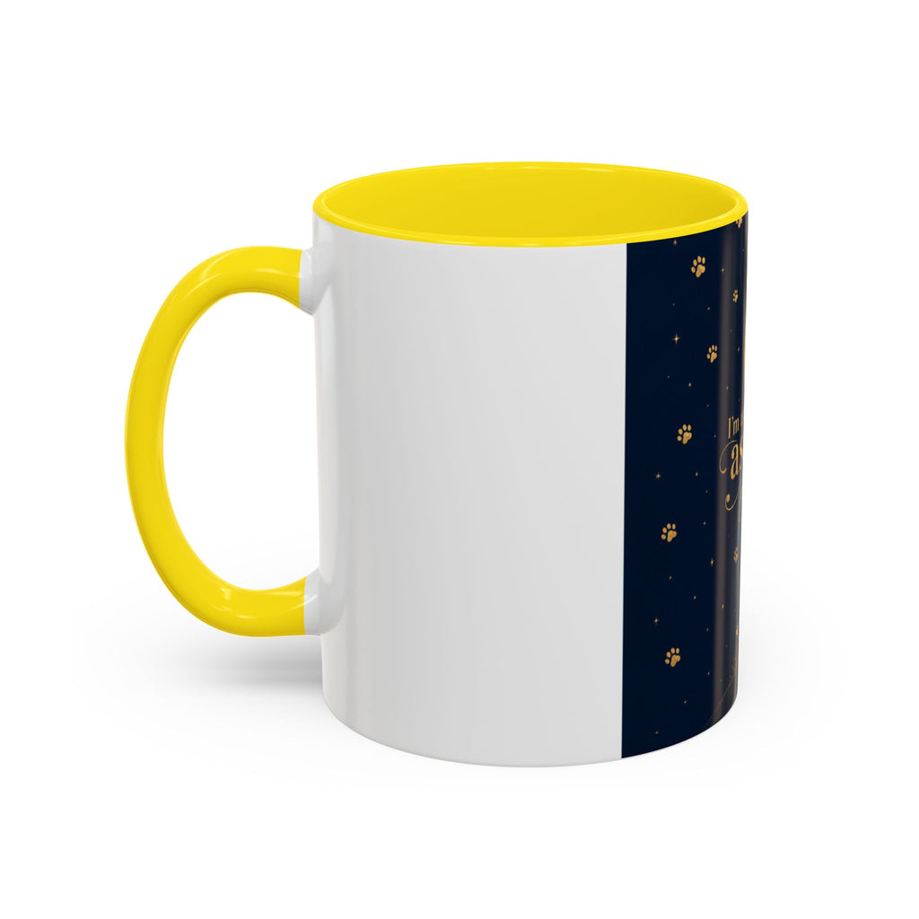 Accent Coffee Mug — “I’m an Astronaut, You’re the Moon” Dog Moonlight Design