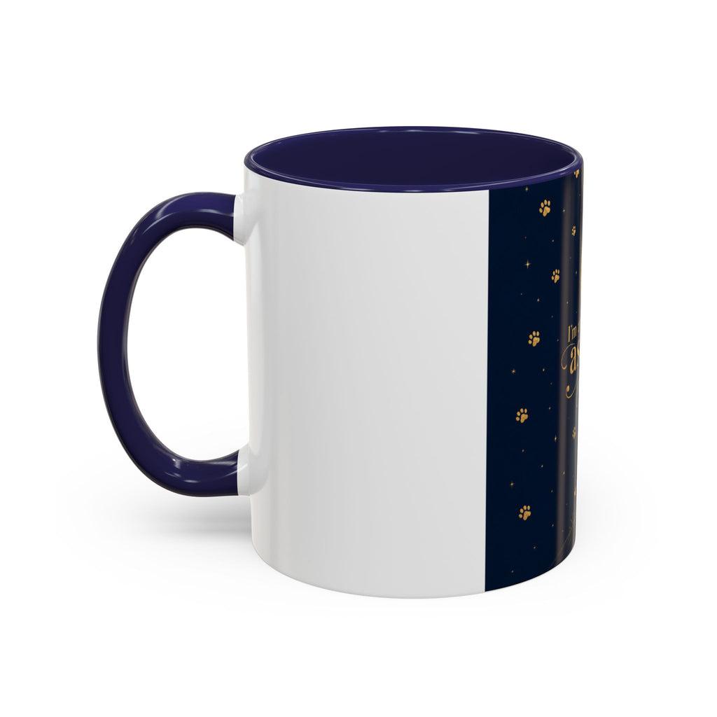 Accent Coffee Mug — “I’m an Astronaut, You’re the Moon” Dog Moonlight Design