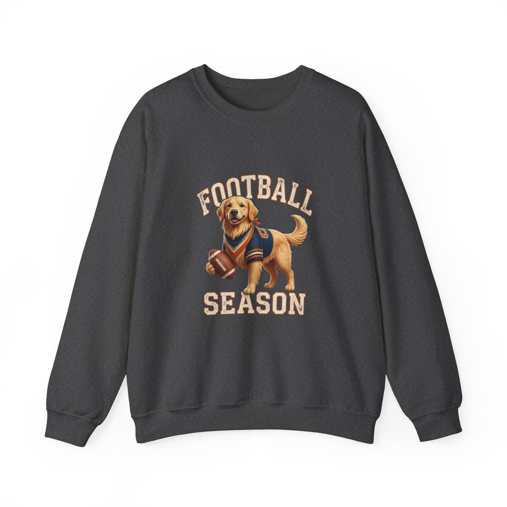 Football Season Sweatshirt — Cute Golden Retriever Dog Jersey Crewneck