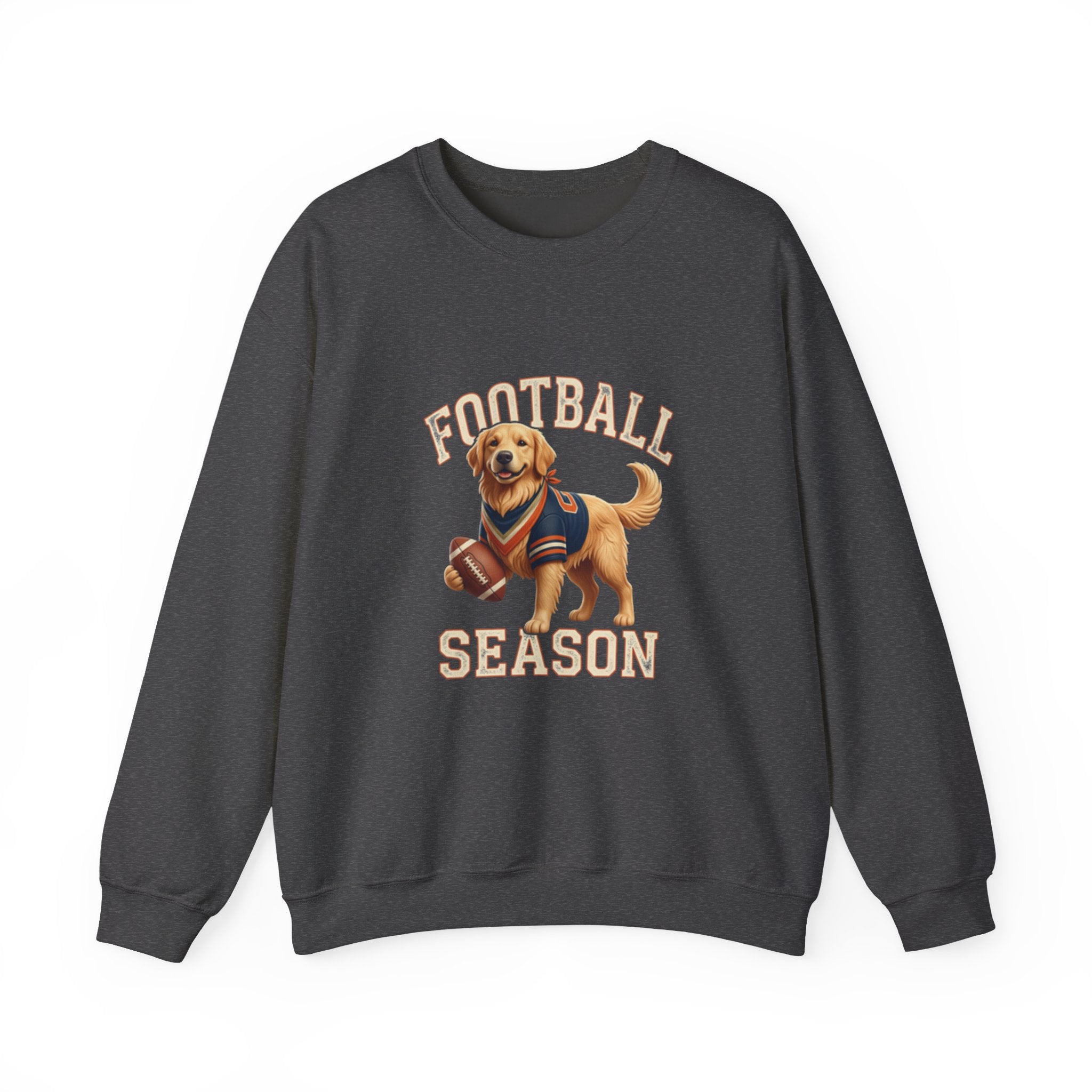 Football Season Sweatshirt — Cute Golden Retriever Dog Jersey Crewneck