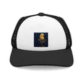 Dog Trucker Hat — "Dogs Bring Me Joy" Foil-Style Paw Design
