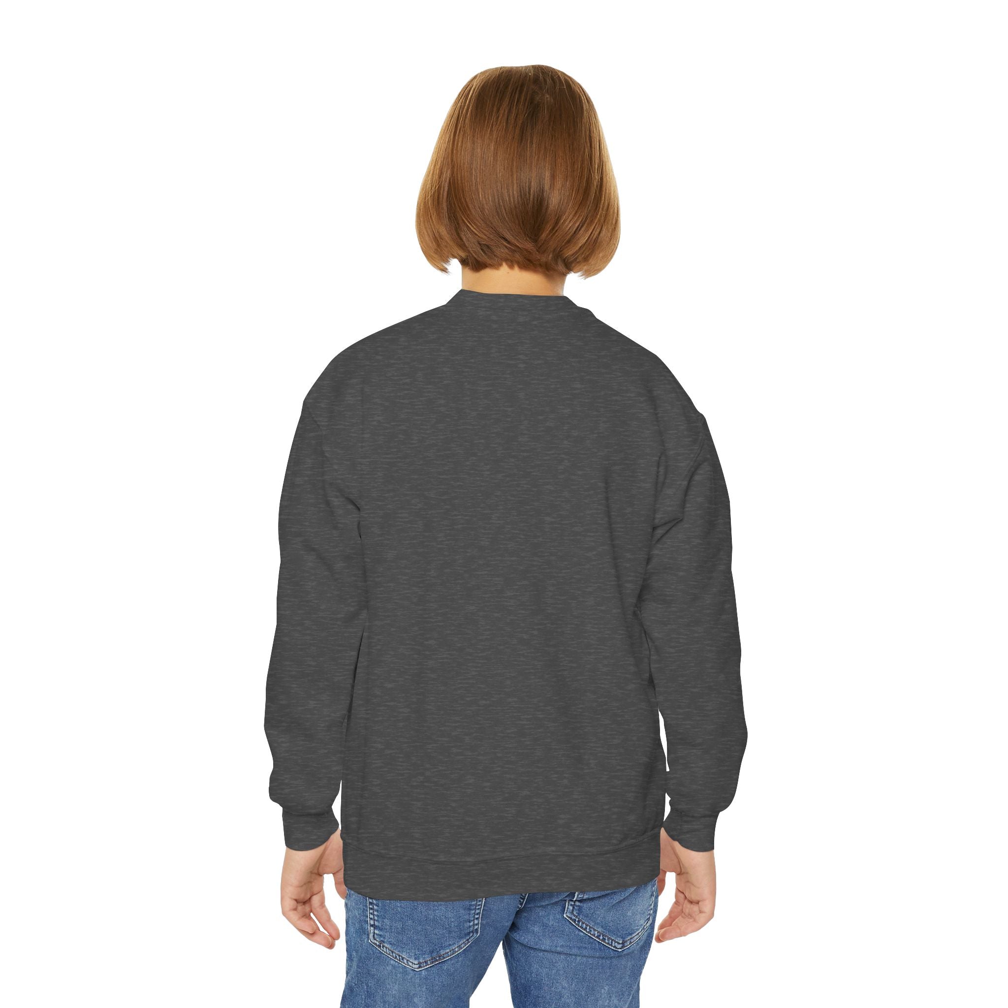 Youth Crewneck Sweatshirt - "Astronauts in the Moon" Cute Golden Bear & Moon Kids Pullover