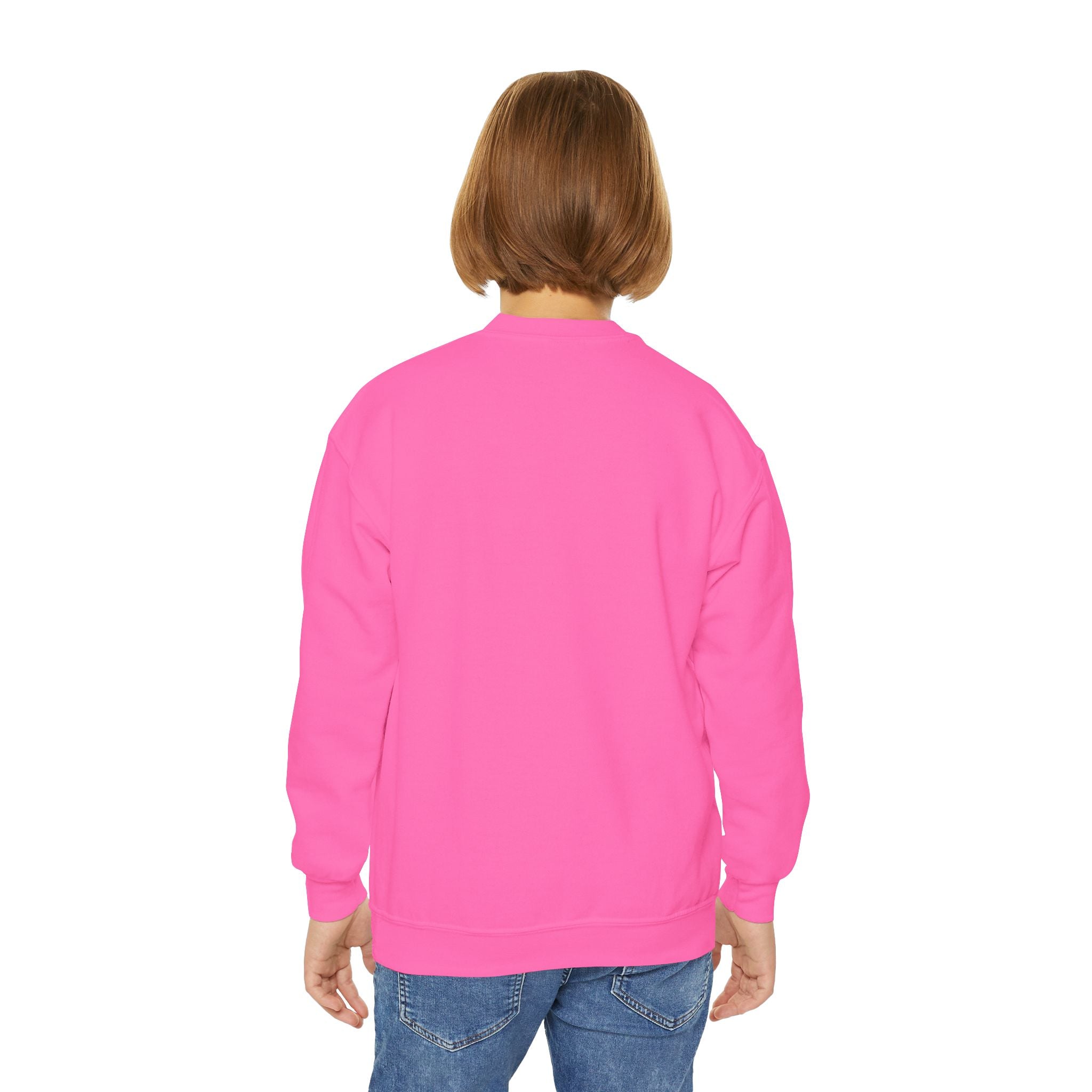 Youth Crewneck Sweatshirt - "Astronauts in the Moon" Cute Golden Bear & Moon Kids Pullover
