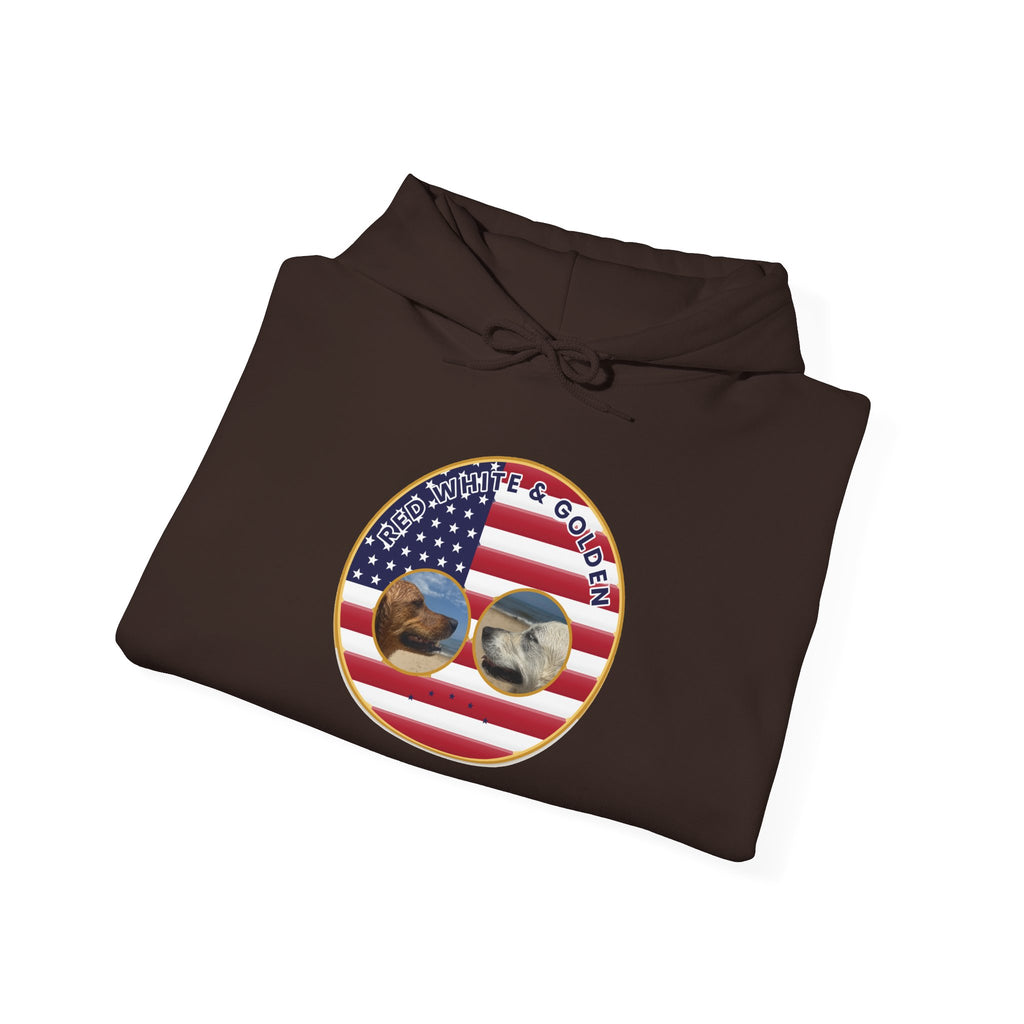 American Flag Sunglasses Hoodie — Patriotic USA Eagle Graphic Sweatshirt