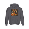 Youth Halloween Hoodie - "Treats Only" Pumpkin Dog Graphic