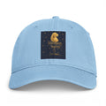 Astronaut Moon Vintage Washed Cap — Coastal Retro Baseball Hat