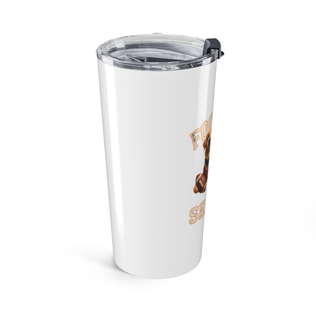 Football Season 20oz Tumbler — Golden Retriever Game Day Travel Mug
