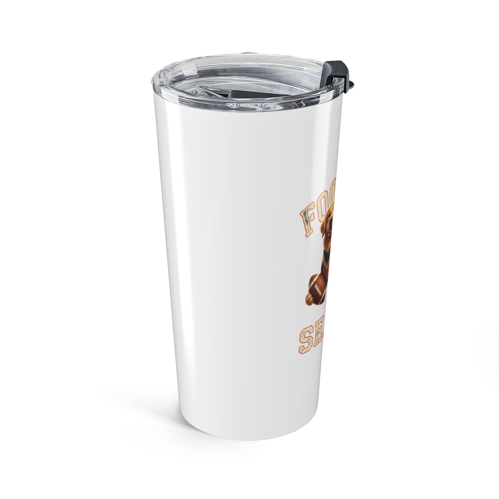 Football Season 20oz Tumbler — Golden Retriever Game Day Travel Mug