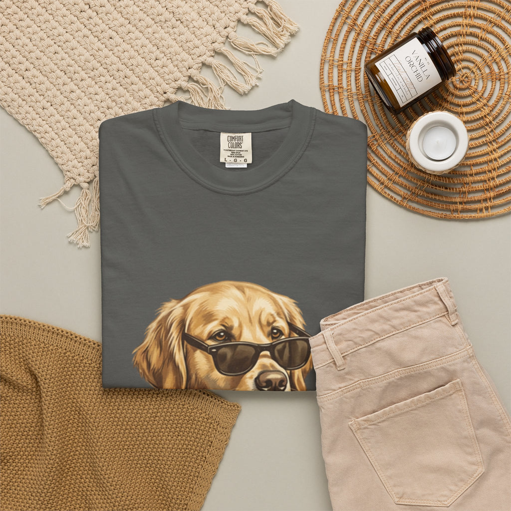 Bruh Sunglasses Golden Retriever T-Shirt