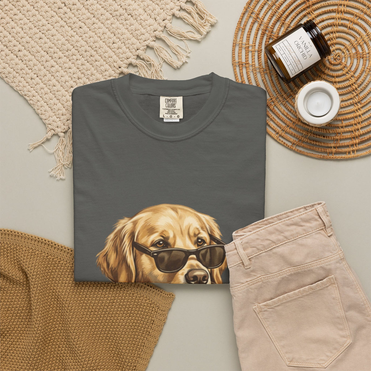 Bruh Sunglasses Golden Retriever T-Shirt