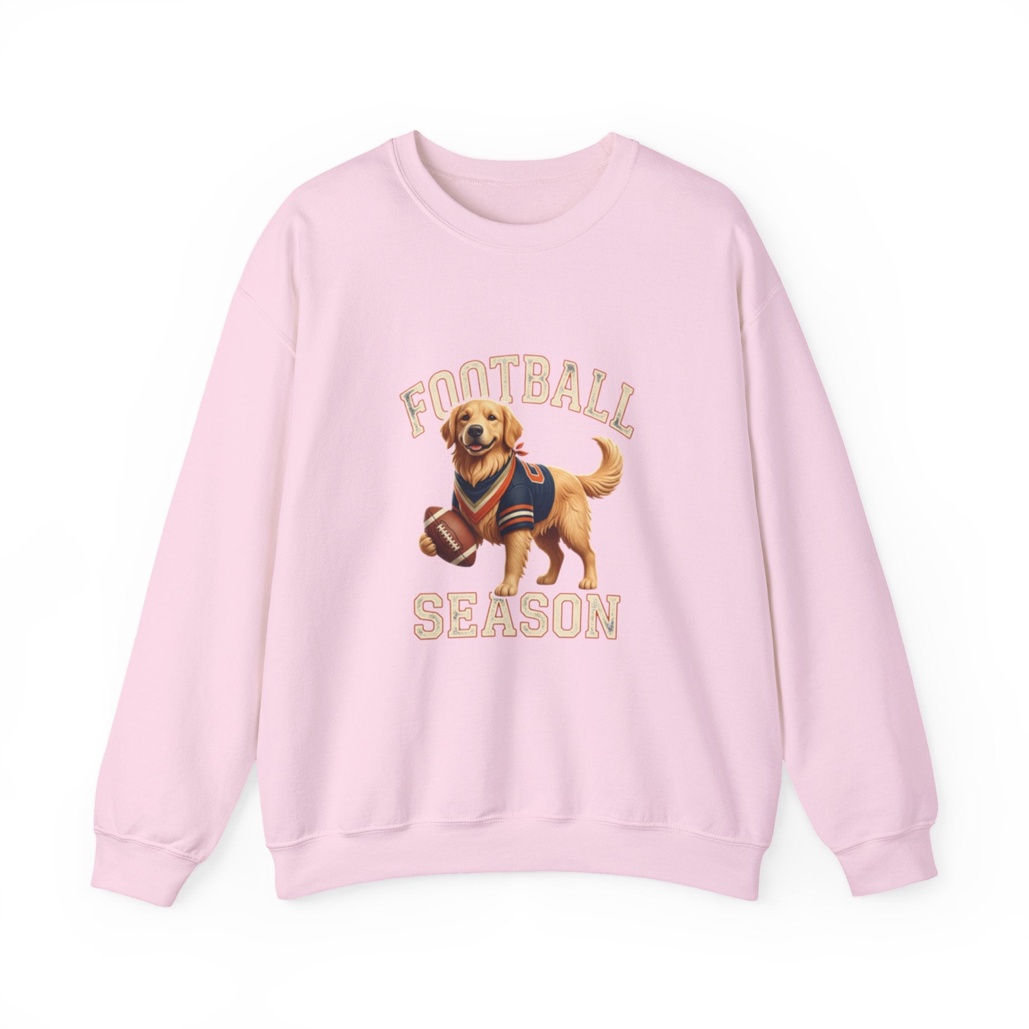 Football Season Sweatshirt — Cute Golden Retriever Dog Jersey Crewneck