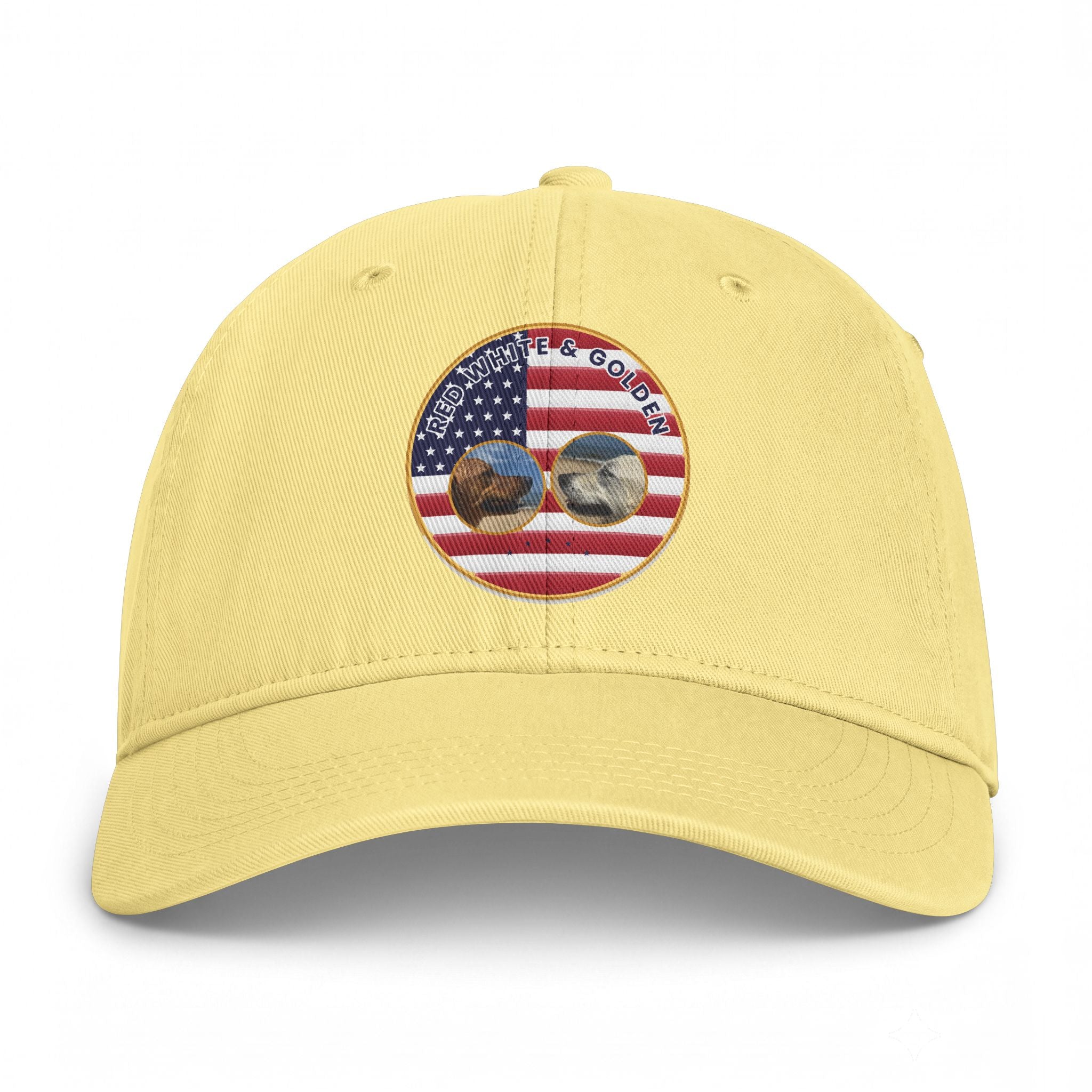 Golf & Golfers American Flag Patch Cap — Coastal Washed Baseball Hat