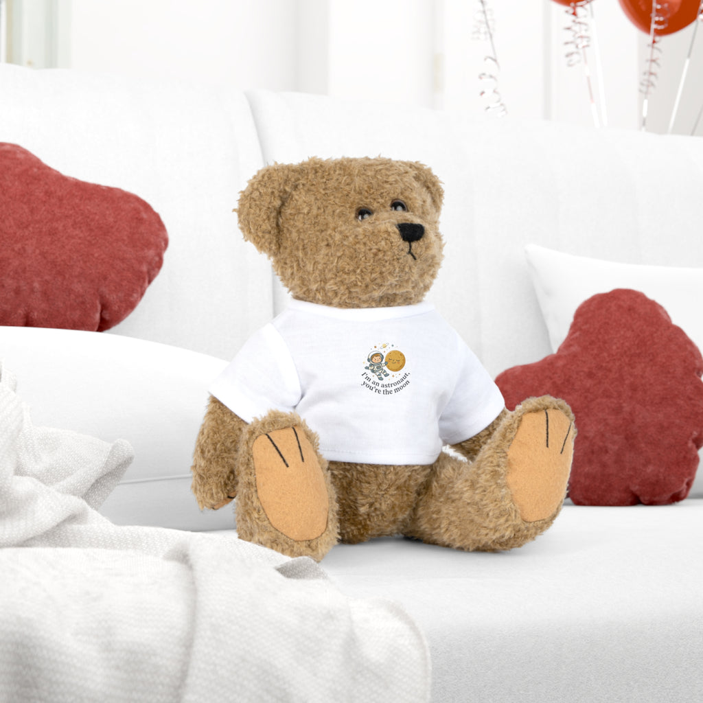Stuffed Bear Plush with "You Are My Sunshine" T‑Shirt — Cute Gift for Kids & New Parents