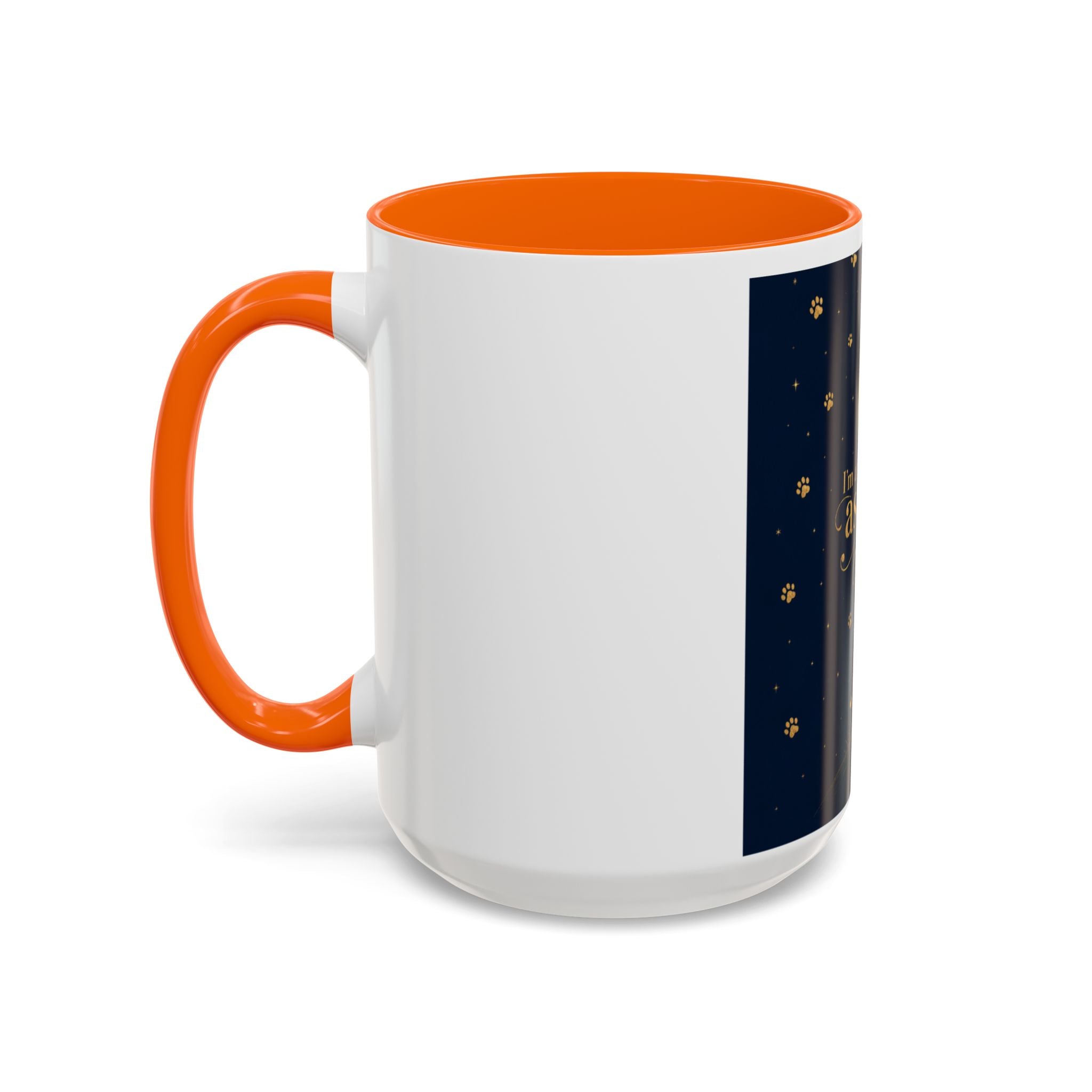 Accent Coffee Mug — “I’m an Astronaut, You’re the Moon” Dog Moonlight Design