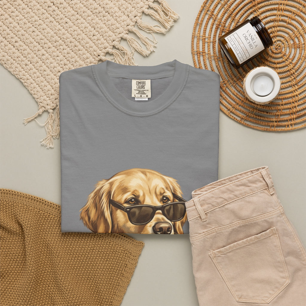 Bruh Sunglasses Golden Retriever T-Shirt