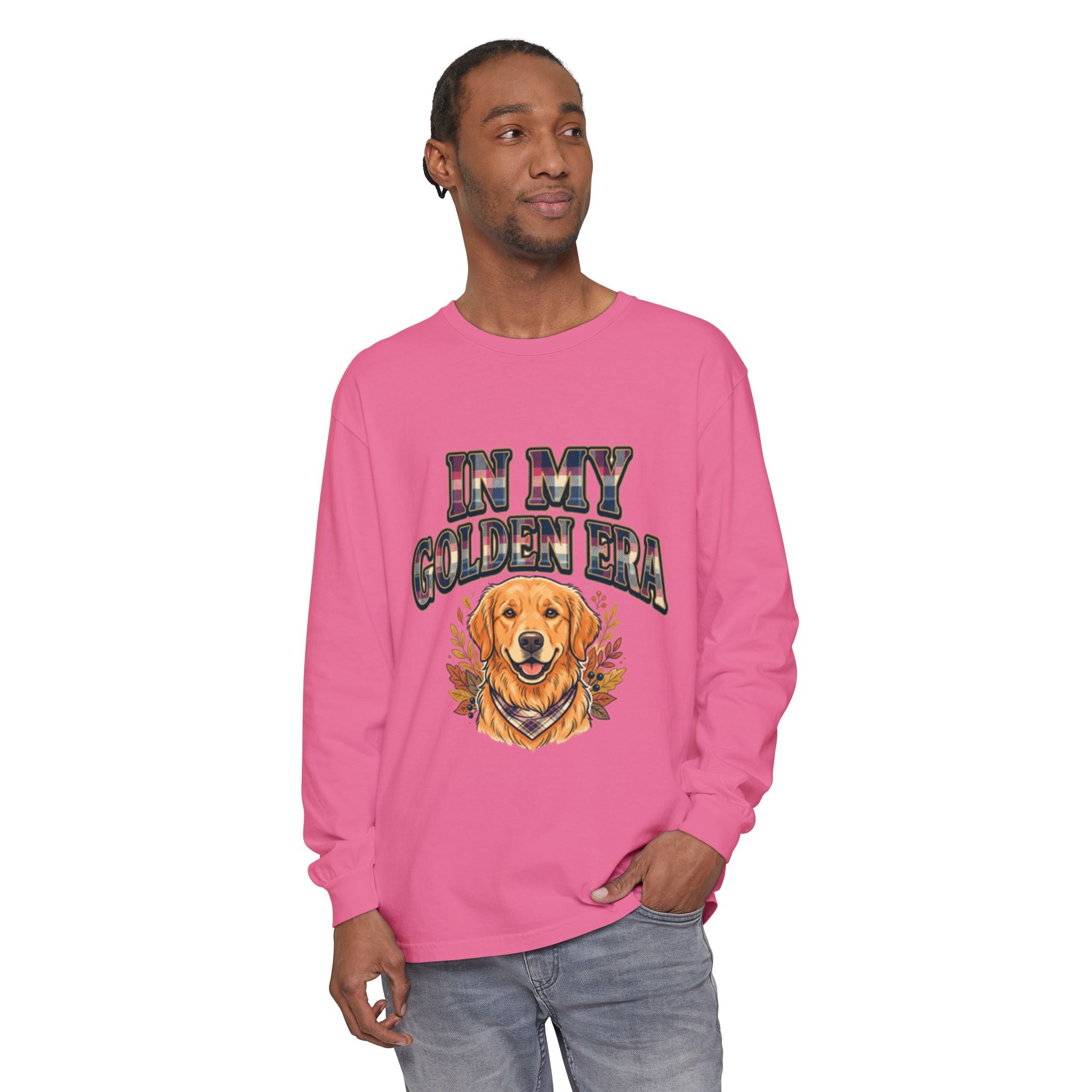In My Golden Era Long Sleeve T-Shirt — Golden Retriever Graphic
