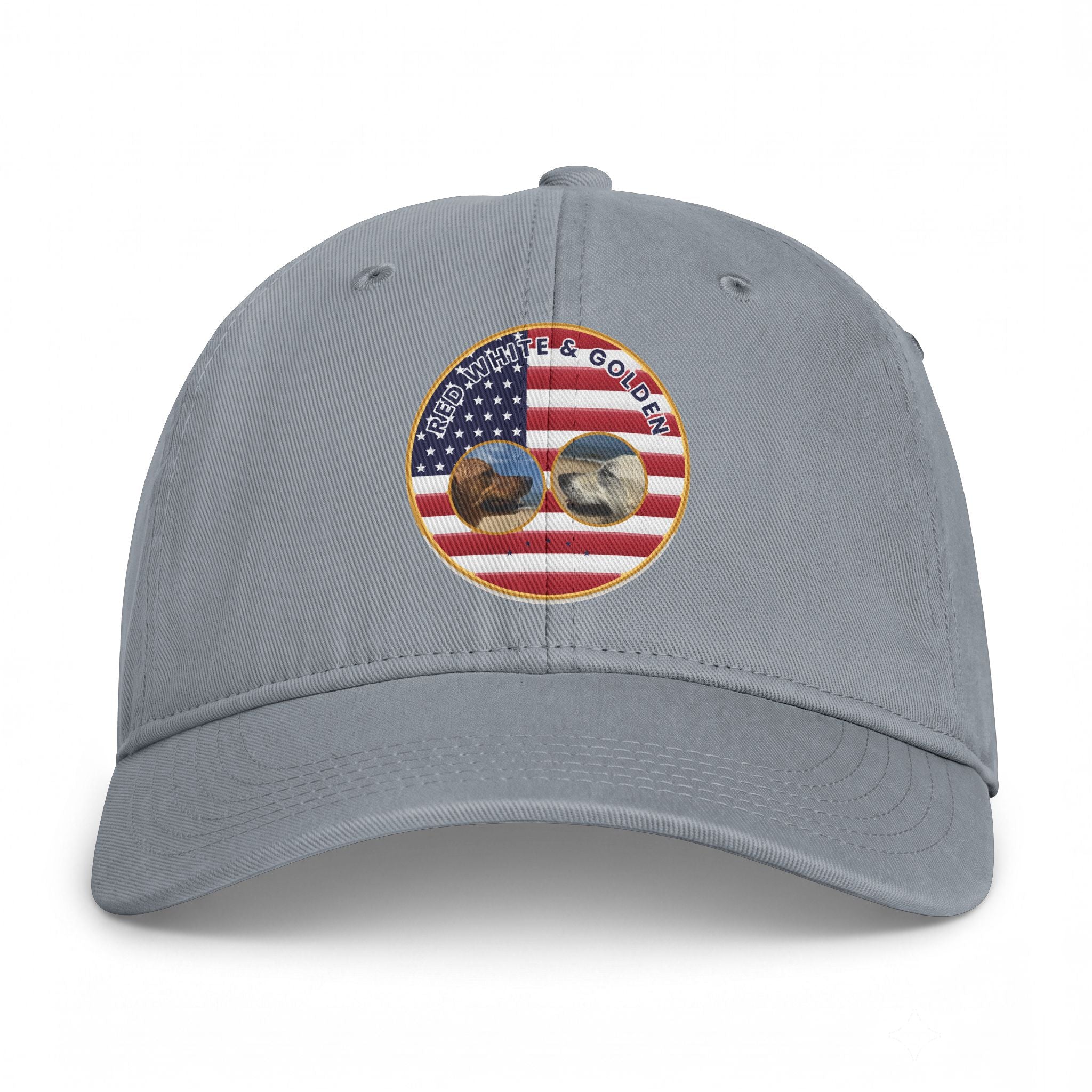 Golf & Golfers American Flag Patch Cap — Coastal Washed Baseball Hat