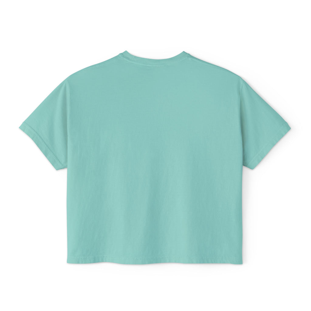 Women's Boxy Tee — "I'm an astronaut, I need my moon" Golden Dog Graphic Shirt