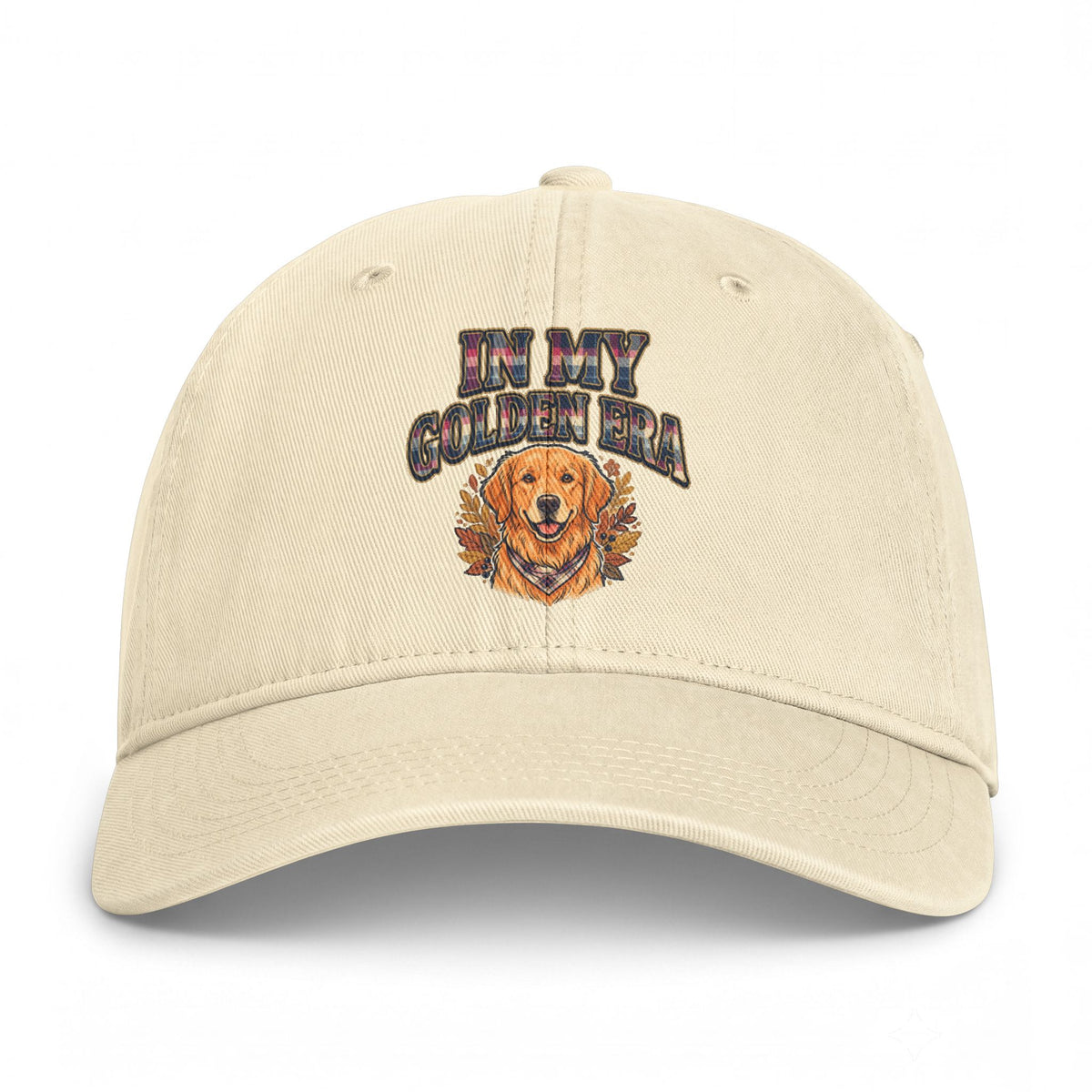 Embroidered 'In My Golden Era' Golden Retriever Cap
