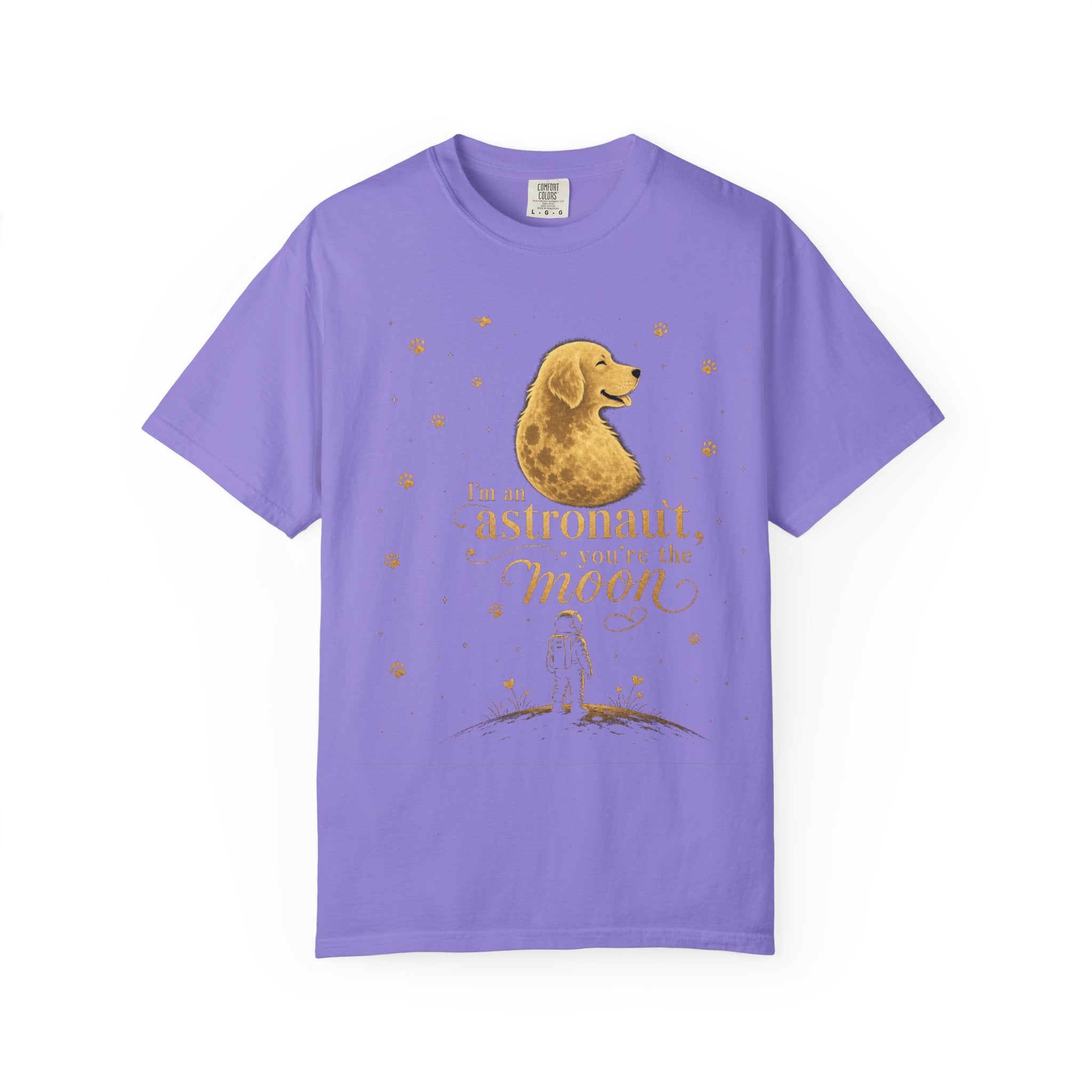 Astronaut & Moon Dog T-Shirt — "I'm an Astronaut, You're the Moon" Cute Space Dog Tee