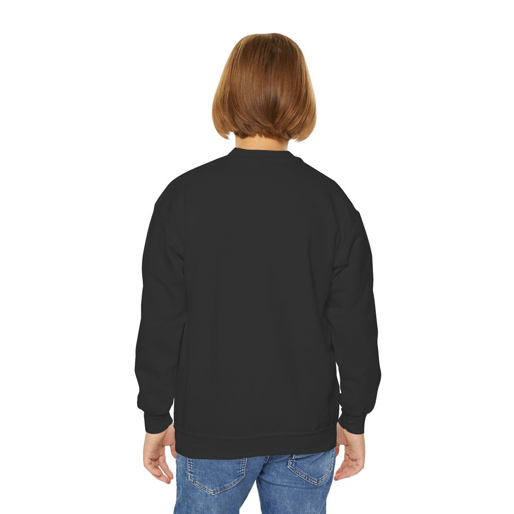 Youth Crewneck Sweatshirt - "Astronauts in the Moon" Cute Golden Bear & Moon Kids Pullover