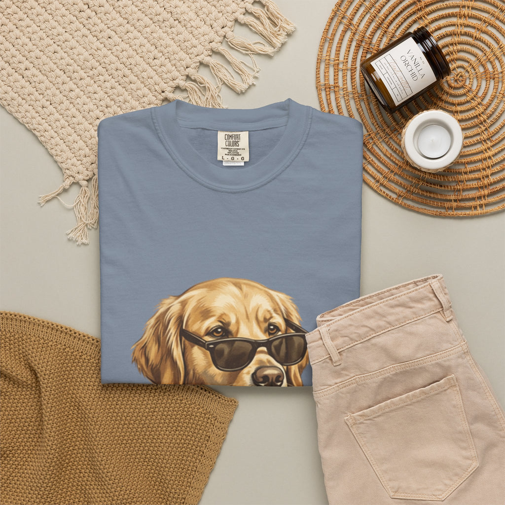 Bruh Sunglasses Golden Retriever T-Shirt