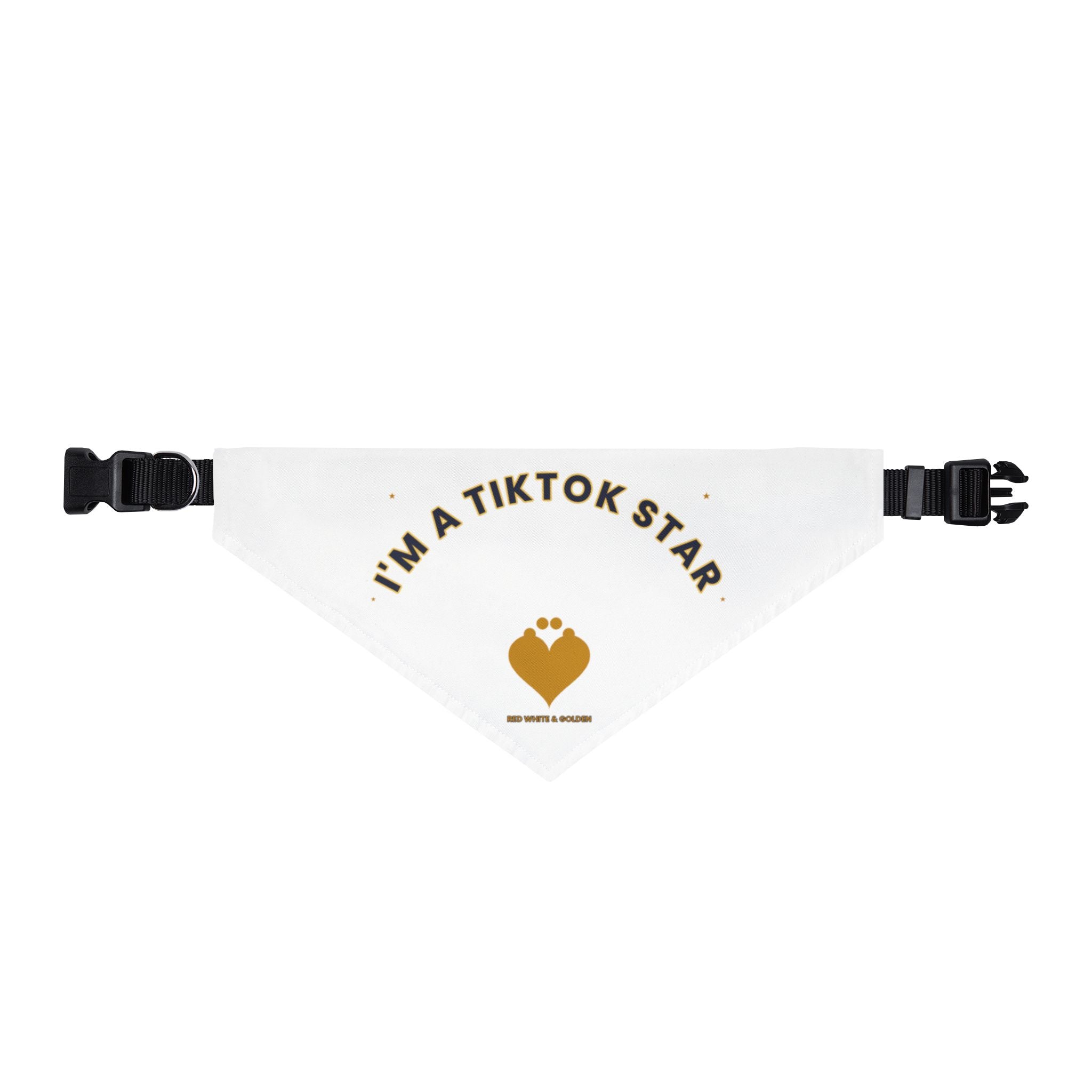Clip-on Pet Bandana — “I’m a TikTok Star” Cute Social Media Pet Accessory