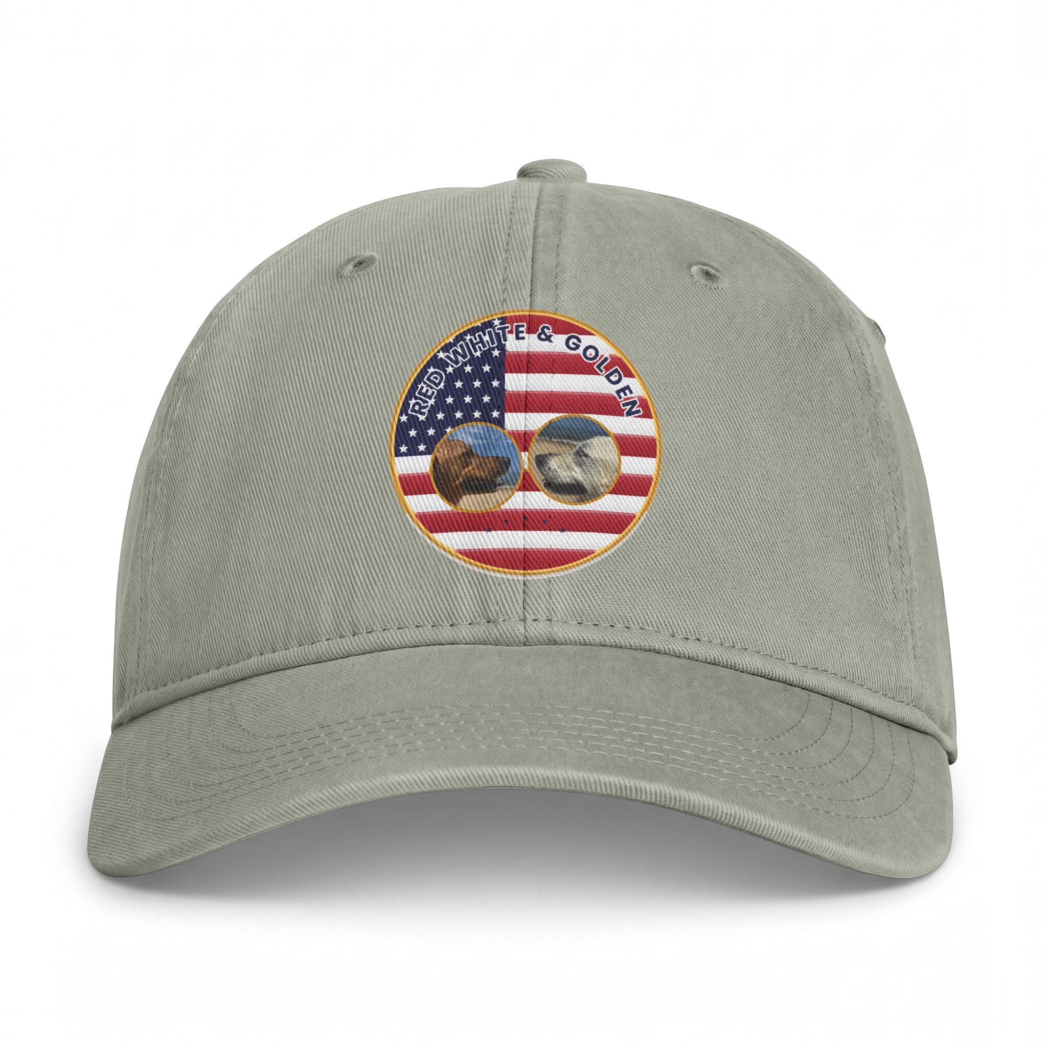 Golf & Golfers American Flag Patch Cap — Coastal Washed Baseball Hat