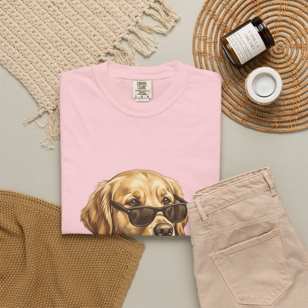 Bruh Sunglasses Golden Retriever T-Shirt