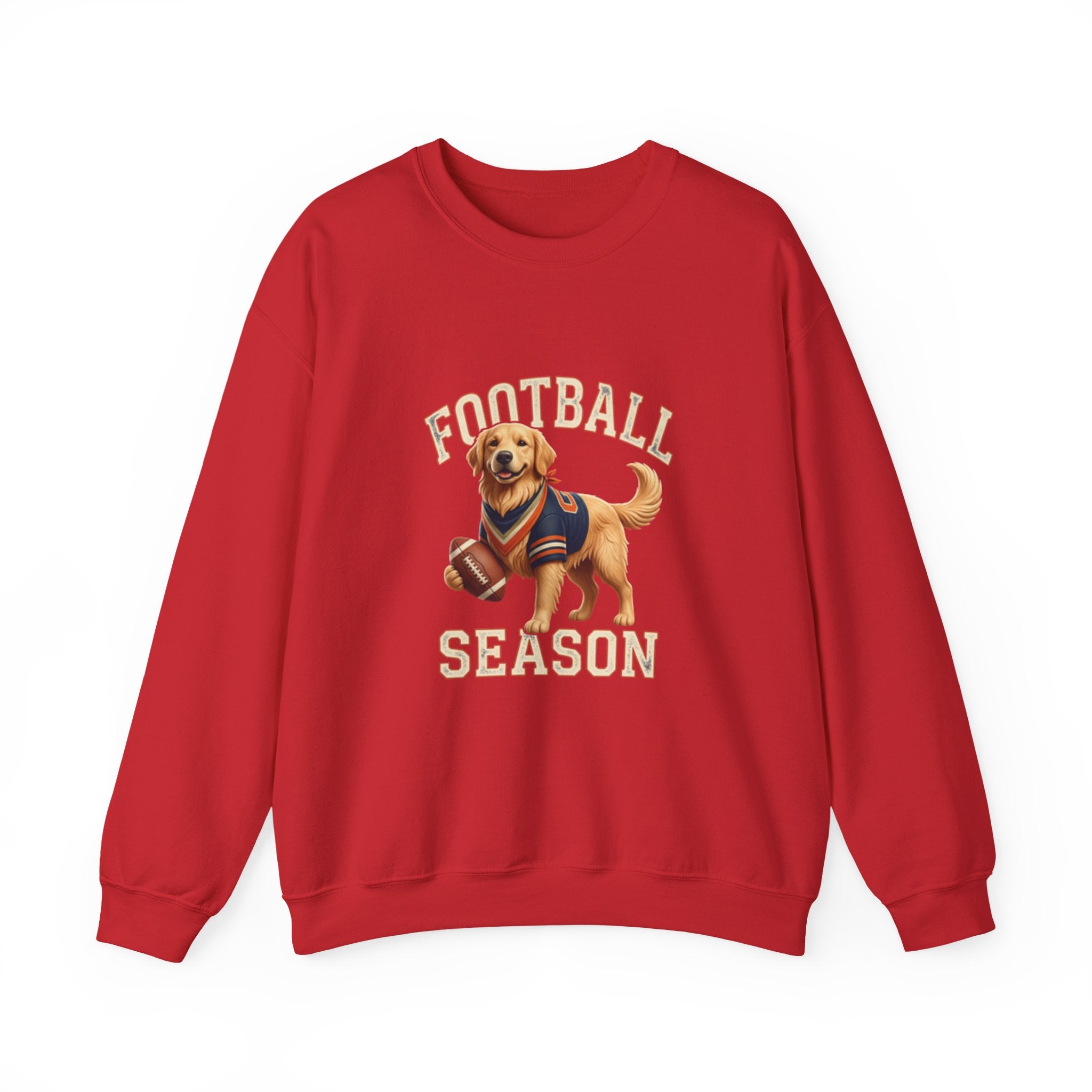 Football Season Sweatshirt — Cute Golden Retriever Dog Jersey Crewneck