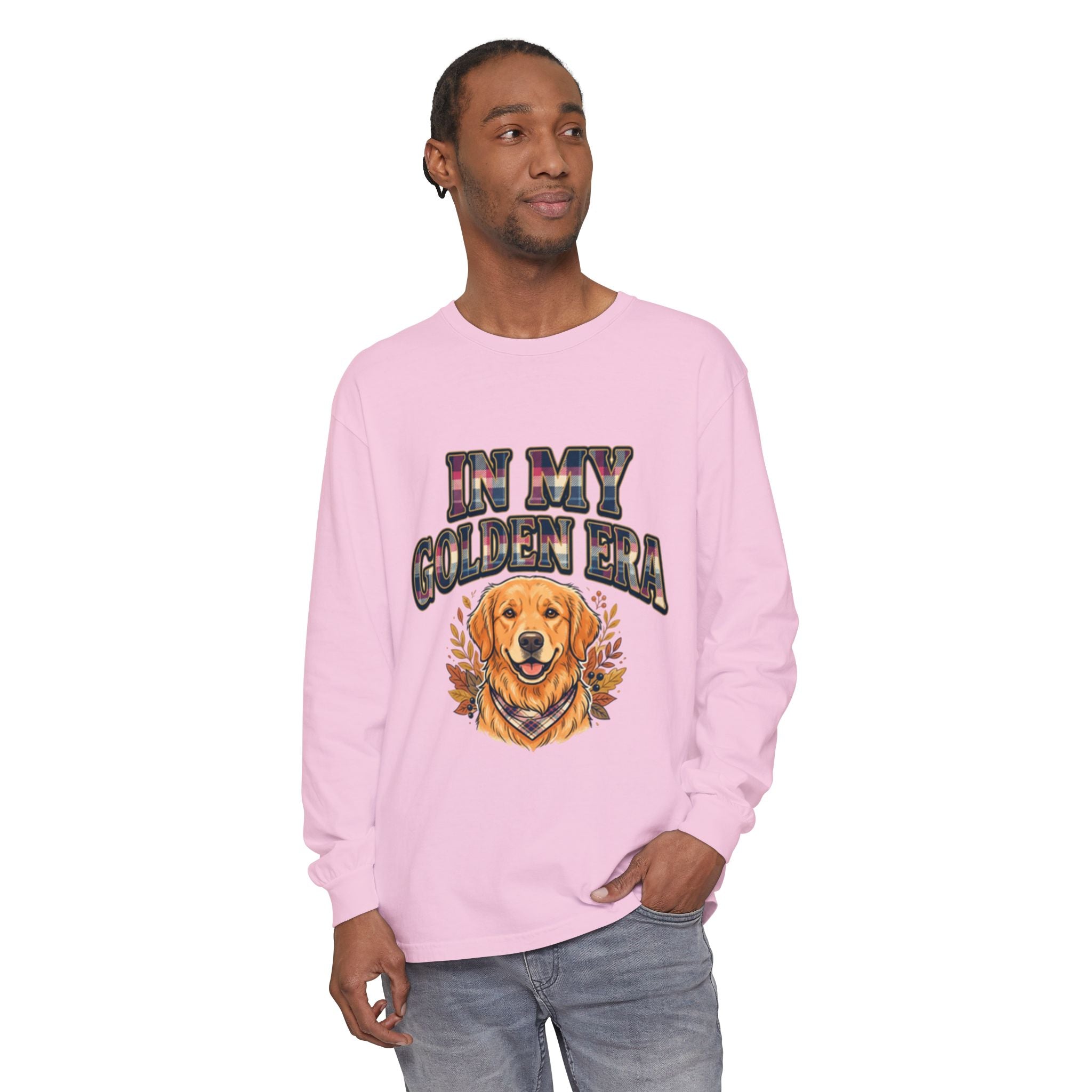 In My Golden Era Long Sleeve T-Shirt — Golden Retriever Graphic