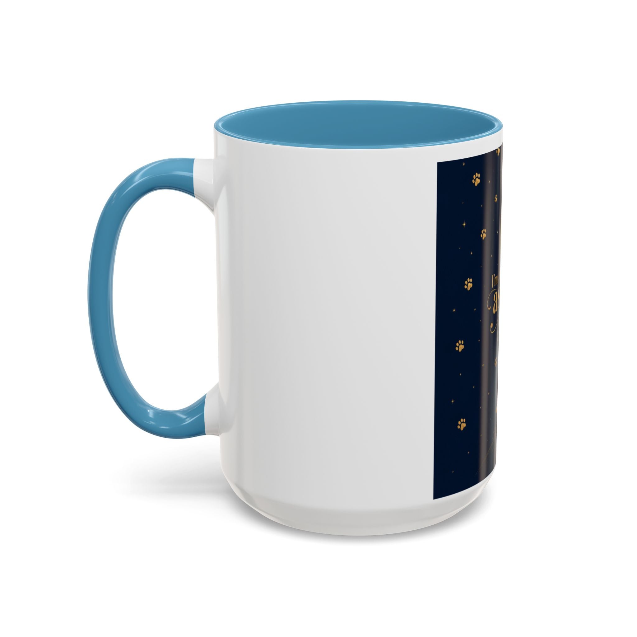 Accent Coffee Mug — “I’m an Astronaut, You’re the Moon” Dog Moonlight Design