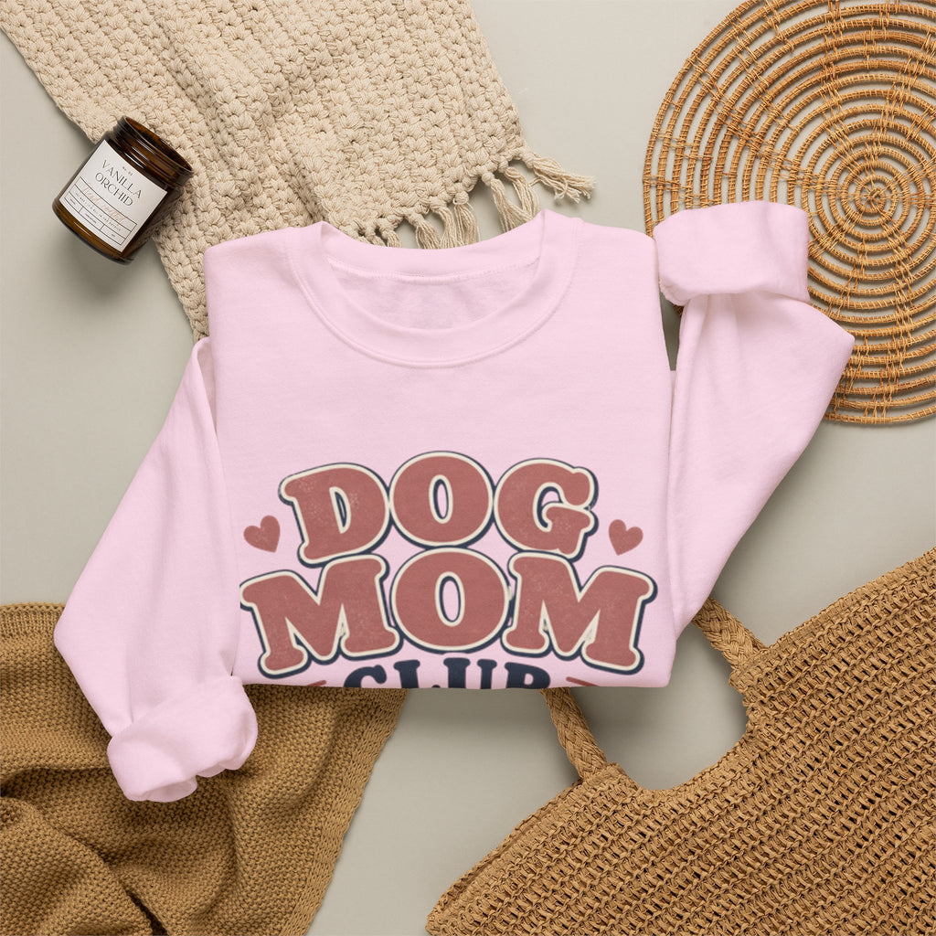 Dog Mom Club Sweatshirt — Cozy Crewneck for Dog Lovers