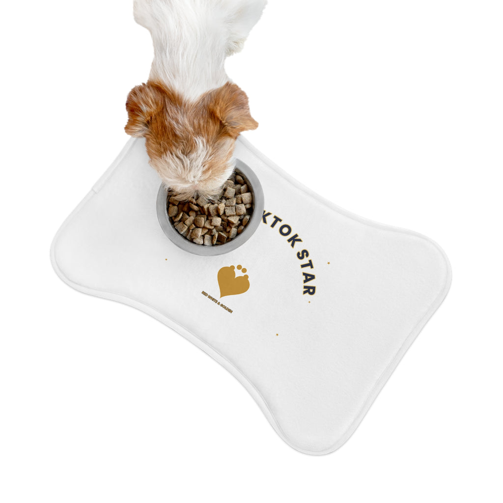 Pet Feeding Mat — "I'm a TikTok Star" Non-Slip Food & Water Placemat