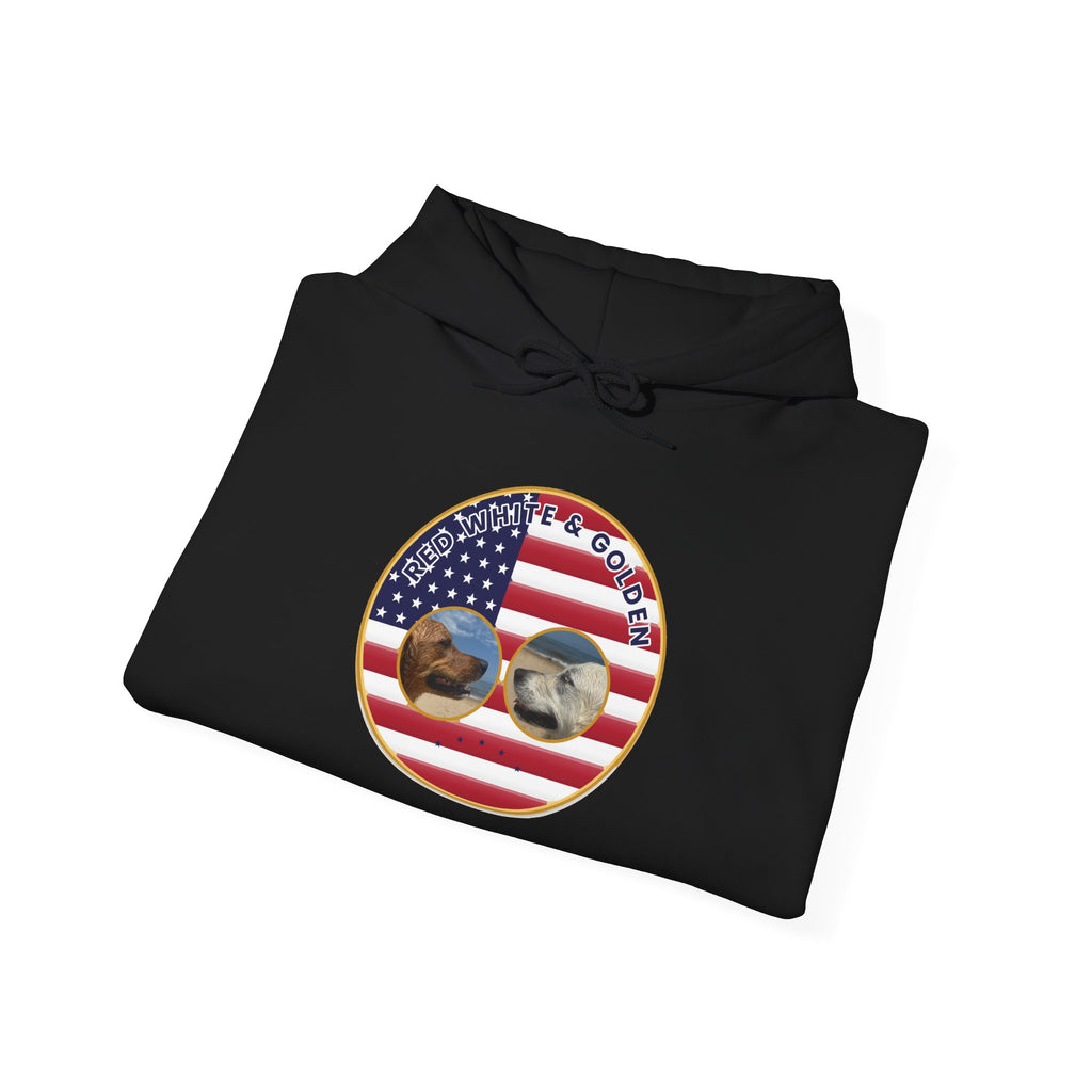American Flag Sunglasses Hoodie — Patriotic USA Eagle Graphic Sweatshirt