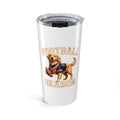 Football Season 20oz Tumbler — Golden Retriever Game Day Travel Mug