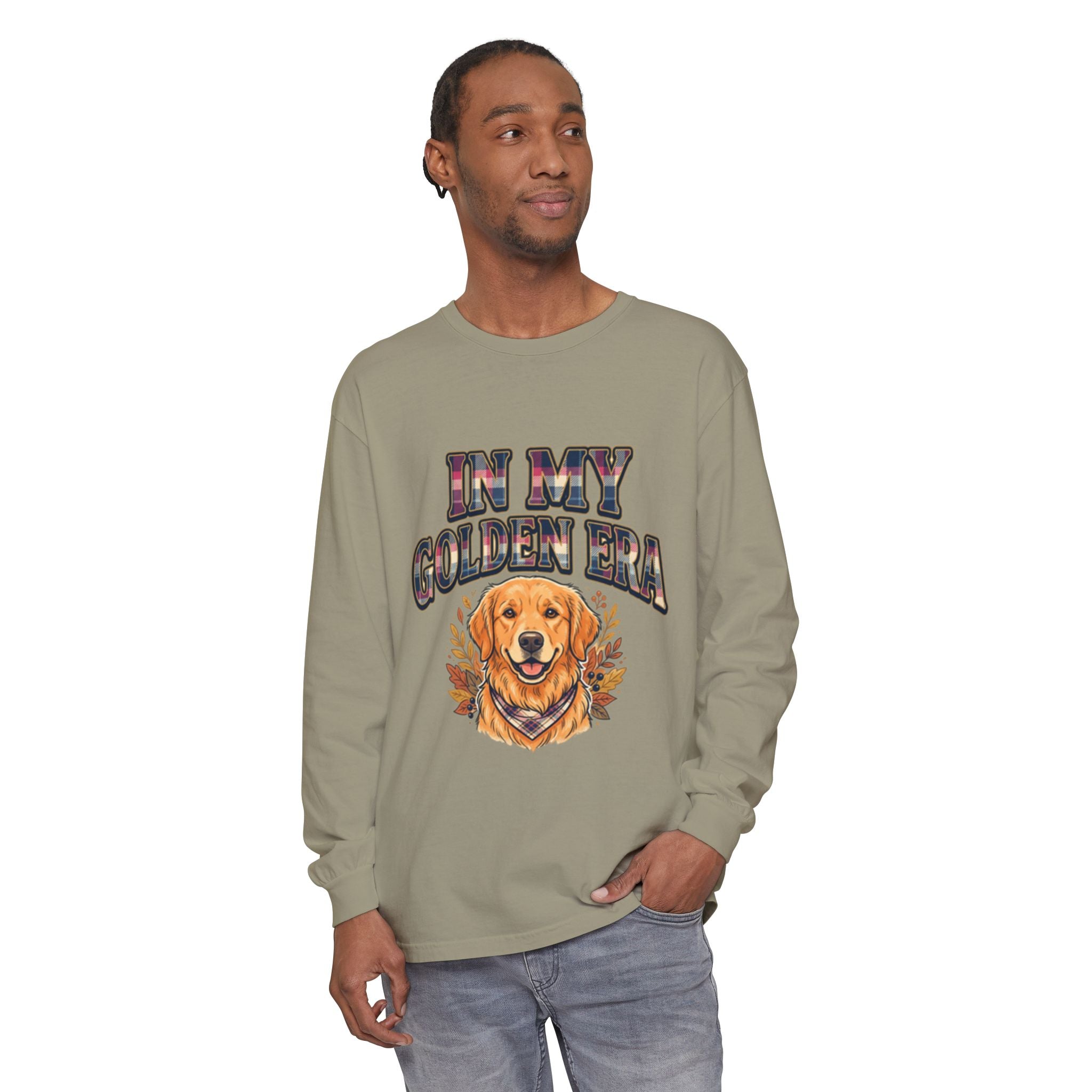 In My Golden Era Long Sleeve T-Shirt — Golden Retriever Graphic
