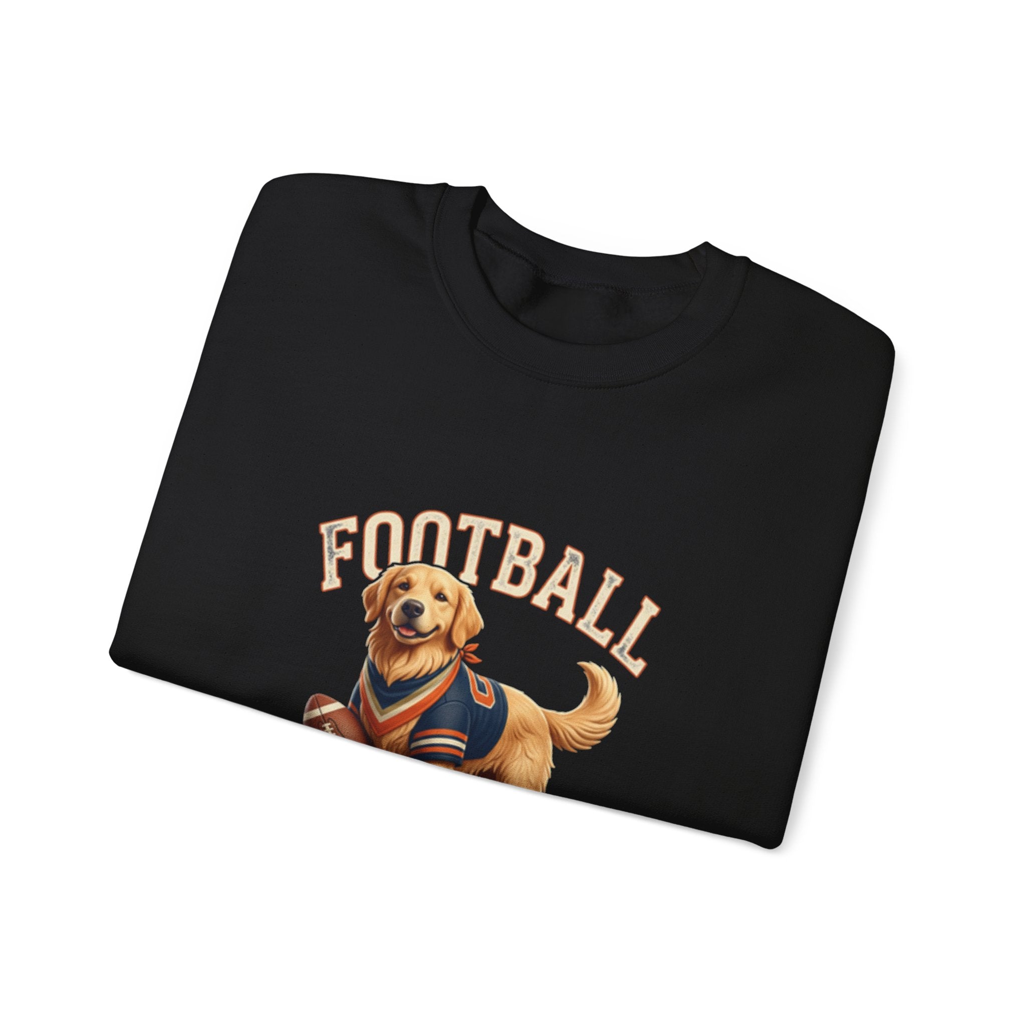 Football Season Sweatshirt — Cute Golden Retriever Dog Jersey Crewneck
