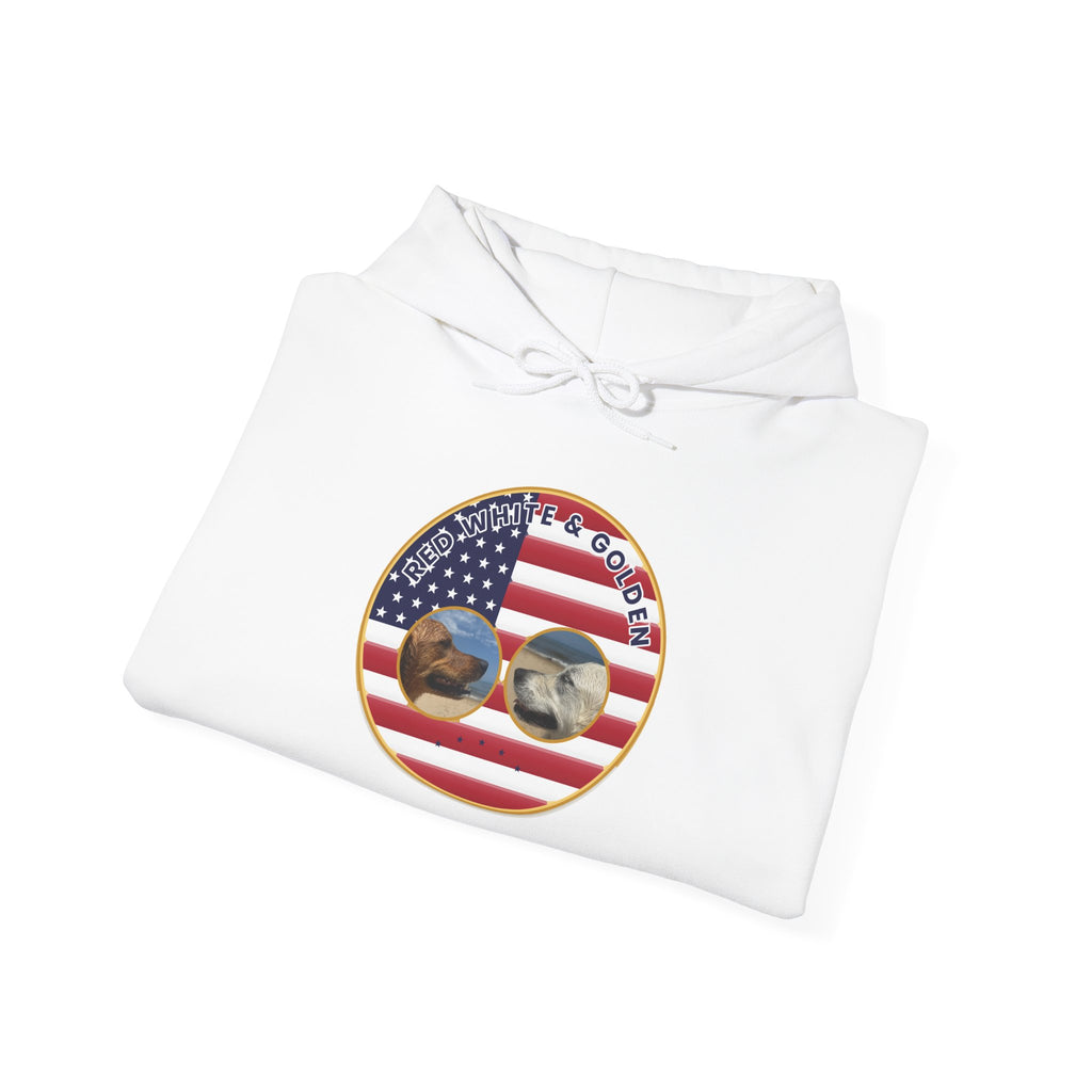 American Flag Sunglasses Hoodie — Patriotic USA Eagle Graphic Sweatshirt
