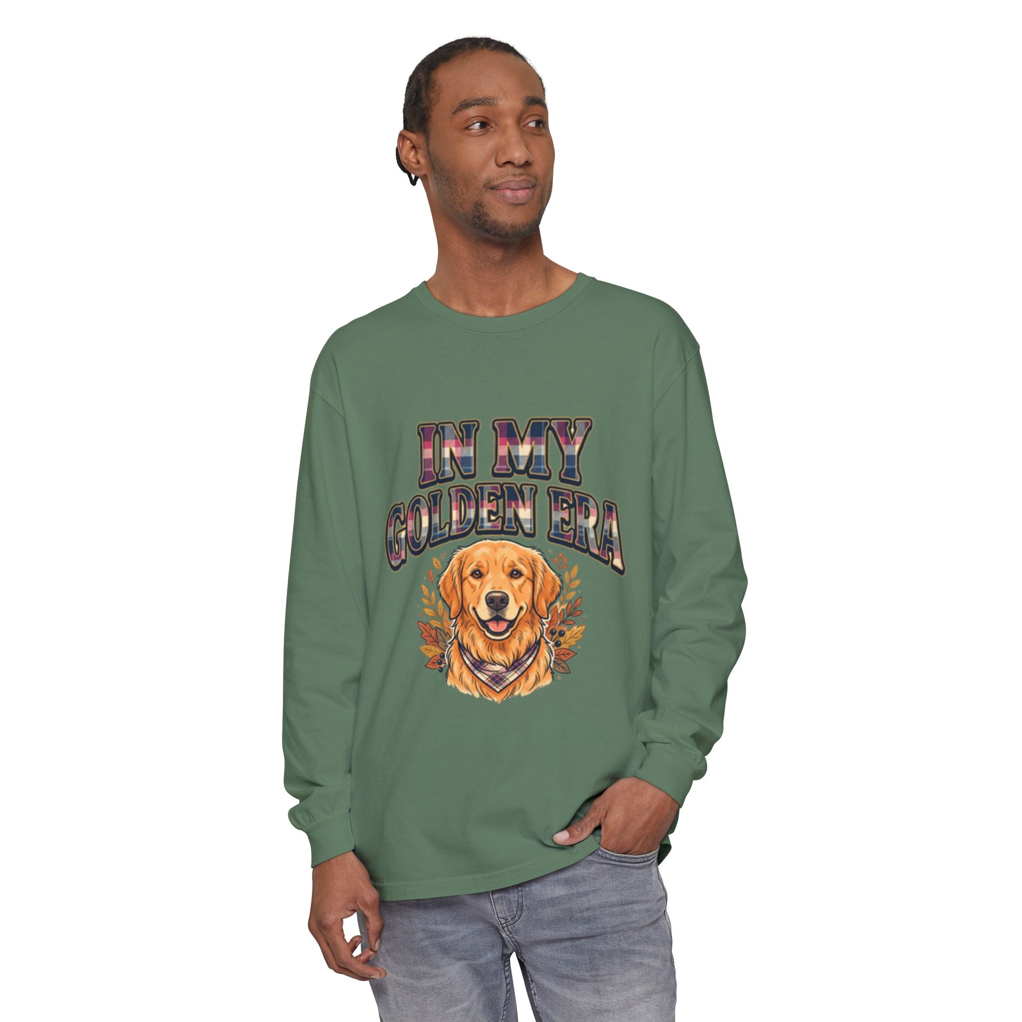 In My Golden Era Long Sleeve T-Shirt — Golden Retriever Graphic