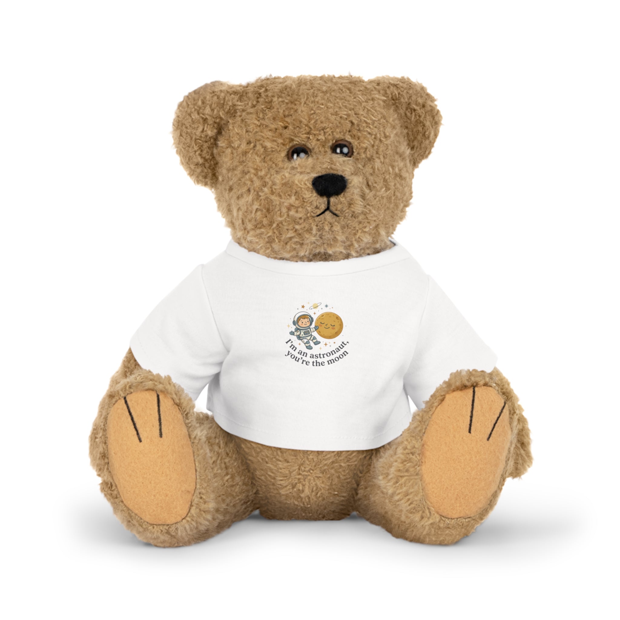 Stuffed Bear Plush with "You Are My Sunshine" T‑Shirt — Cute Gift for Kids & New Parents
