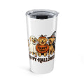 20oz Halloween Dogs Tumbler – Cute Golden Retrievers in Costumes, 'Happy Halloween' Travel Cup