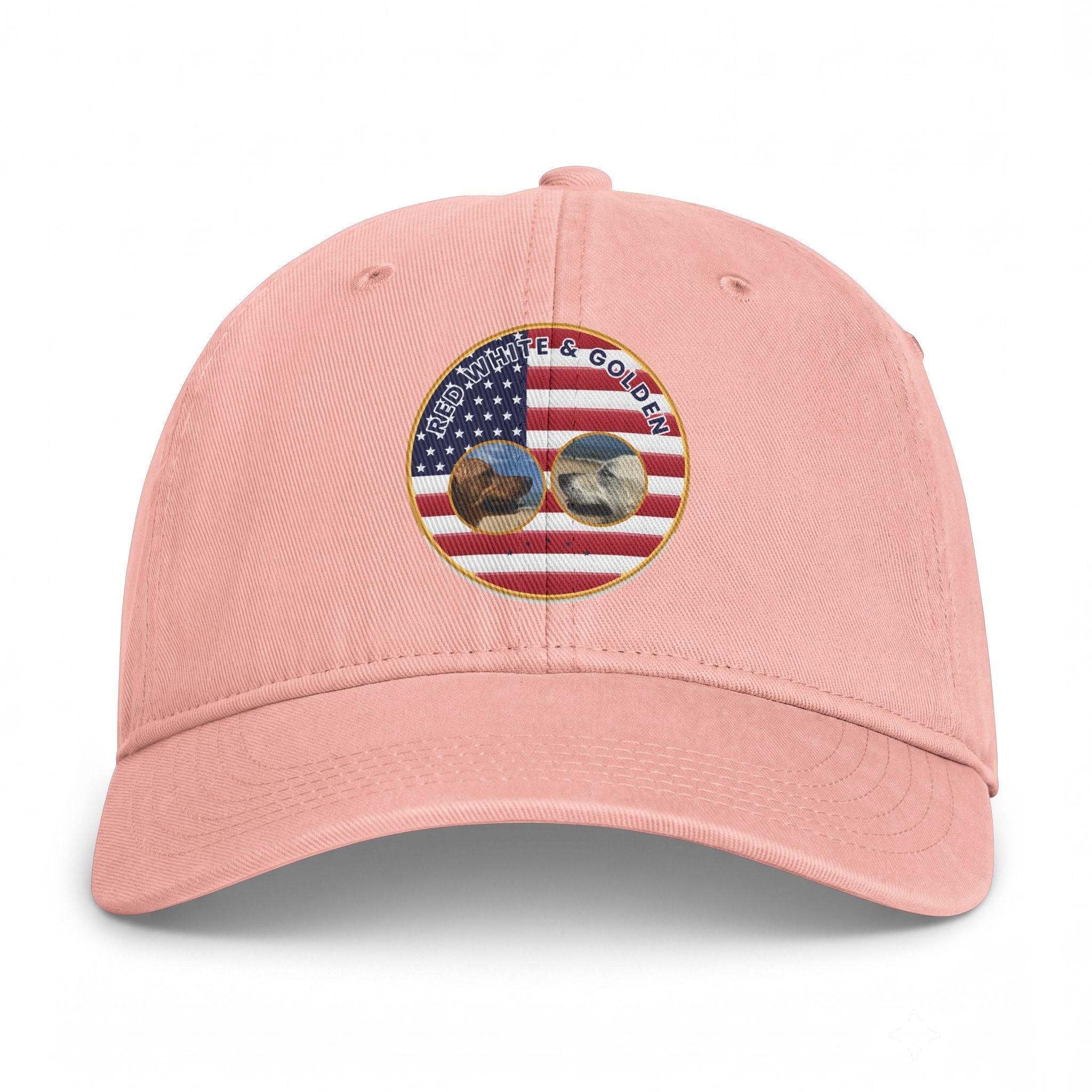 Golf & Golfers American Flag Patch Cap — Coastal Washed Baseball Hat